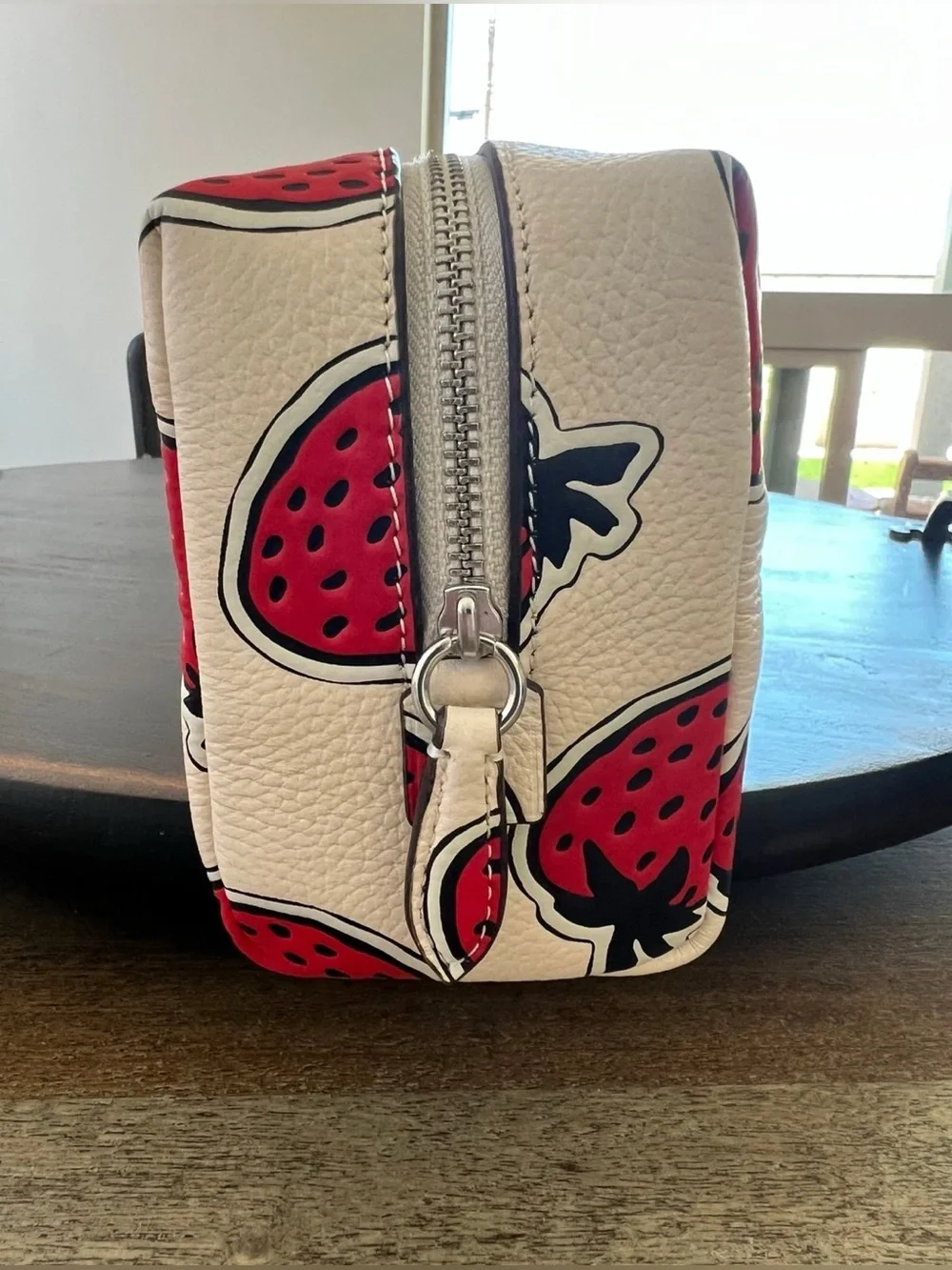 Coach Strawberry Print Cosmetic Bag Pouch